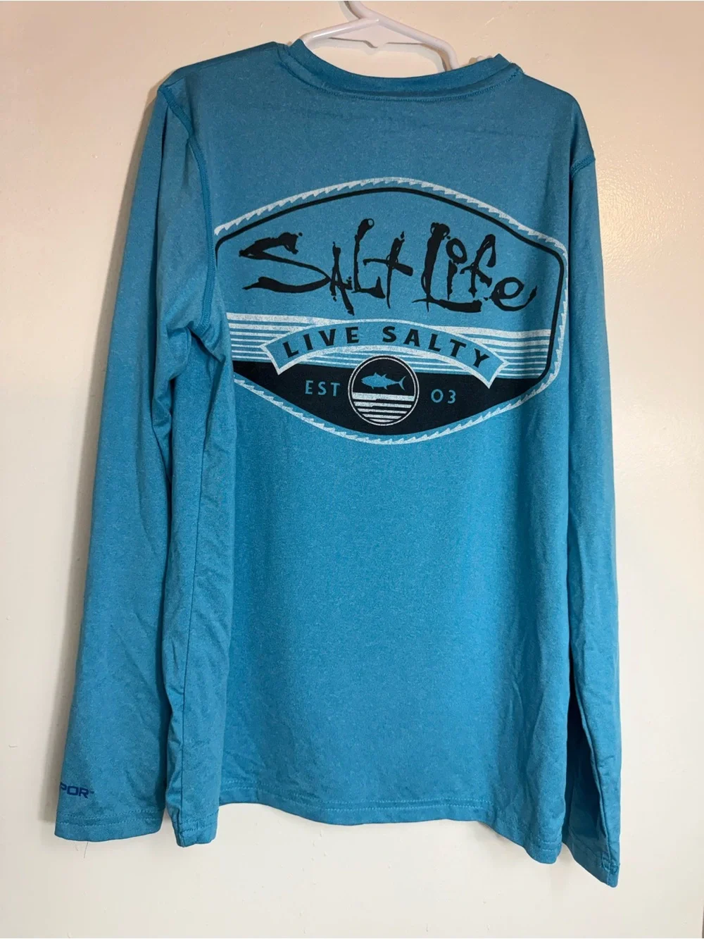 Salt Life Teal Long Sleeve Performance Tee